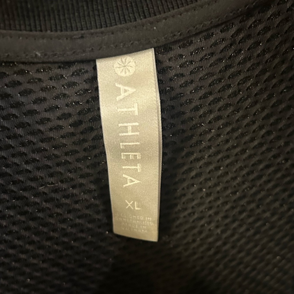 Athleta Yosemite Black DriFit Midi Dress Sz XL - Picture 2 of 9